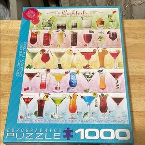 Cocktails Puzzle - 1000 Pieces - Eurographics puzzle with Recipe